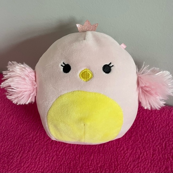 Squishmallow Harmony Pink Swan Bird with Sparkle Crown Plush 5” - Picture 2 of 4